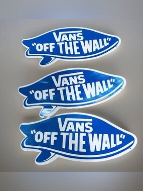 3-Vans Off The Wall Logo Sticker Waterproof Vinyl Decal Die-Cut Laptop Surfboard
